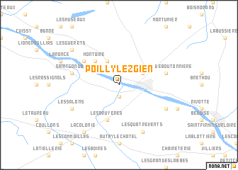map of Poilly-lez-Gien