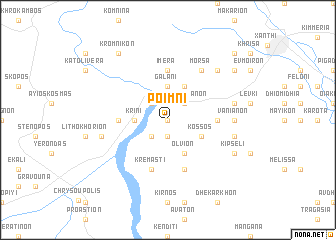 map of Poímni