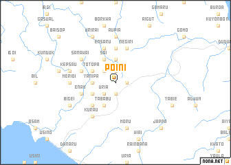 map of Poini