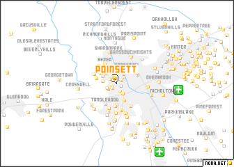 map of Poinsett