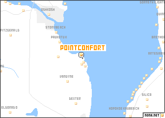 map of Point Comfort