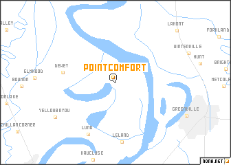 map of Point Comfort