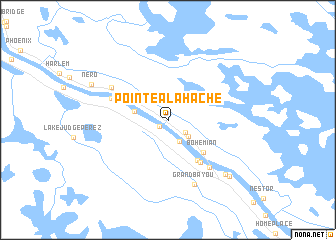 map of Pointe a la Hache