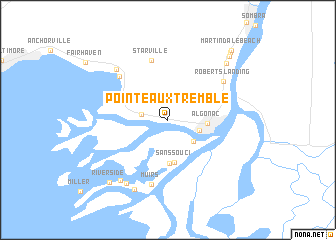 map of Pointe aux Tremble