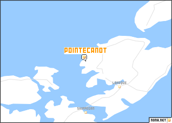 map of Pointe-Canot