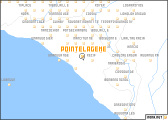 map of Pointe la Geme