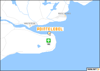 map of Pointe-Lebel