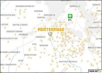 map of Pointer Ridge