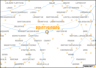 map of Pointis-Inard