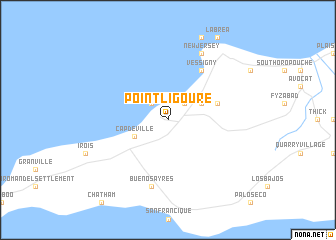 map of Point Ligoure