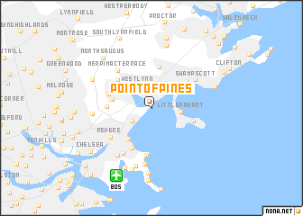 map of Point of Pines