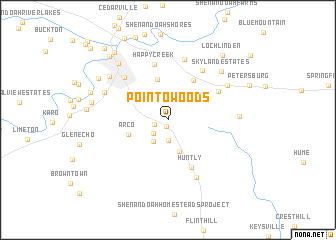 map of Point O\