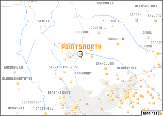 map of Points North