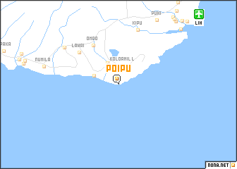 map of Poipu