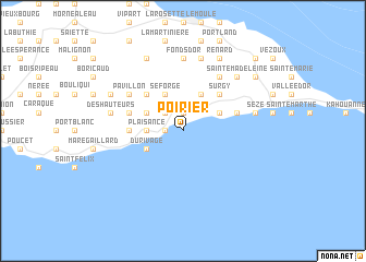 map of Poirier