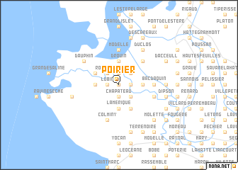map of Poirier