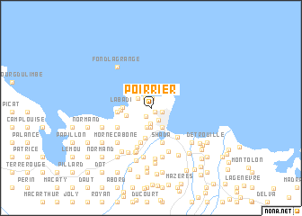 map of Poirrier