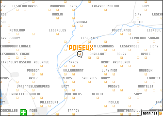 map of Poiseux