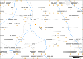 map of Poisieux