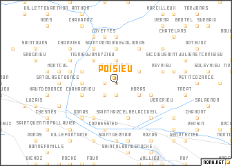 map of Poisieu