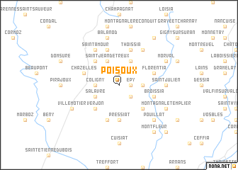 map of Poisoux