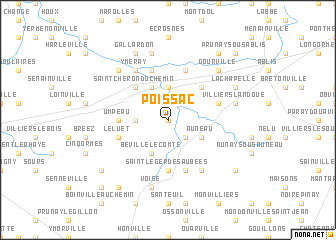 map of Poissac