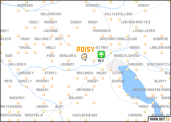 map of Poisy