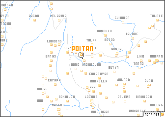map of Poitan
