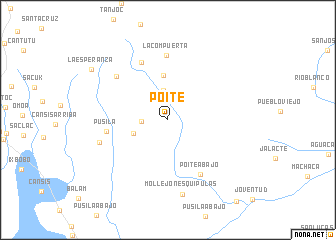 map of Poité