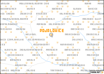 map of Pojałowice