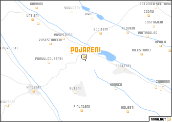 map of Pojăreni