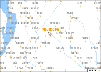 map of Pojikofe