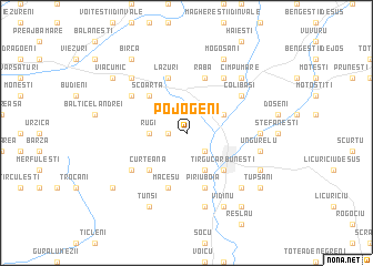 map of Pojogeni