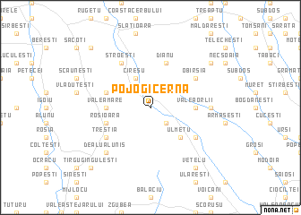 map of Pojogi-Cerna