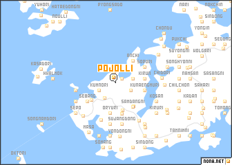 map of Pojŏl-li