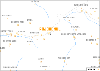 map of Pojŏngmul