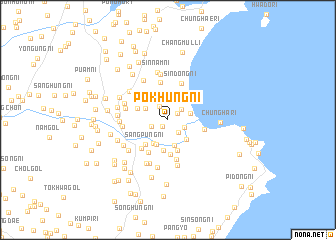 map of Pokhŭng-ni