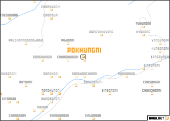 map of Pokhŭng-ni