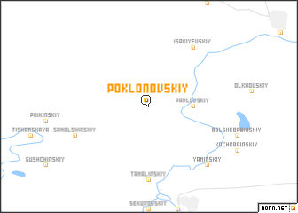 map of Poklonovskiy