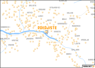 map of Pokojište