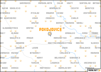 map of Pokojovice