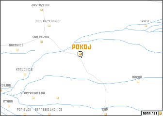 map of Pokój