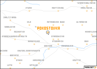 map of Pokostovka