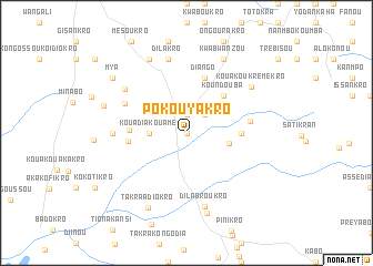 map of Pokouyakro