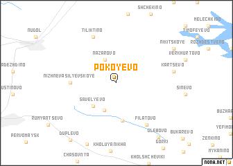 map of Pokoyevo