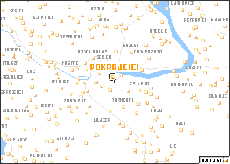 map of Pokrajčići