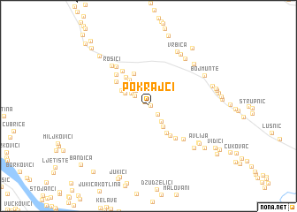 map of Pokrajci