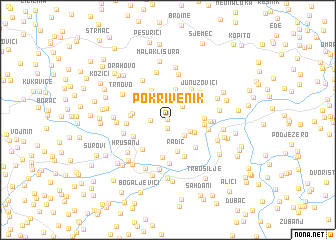 map of Pokrivenik