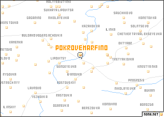 map of Pokrove-Marfino