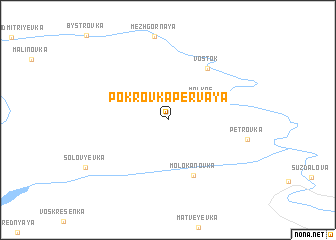 map of Pokrovka Pervaya